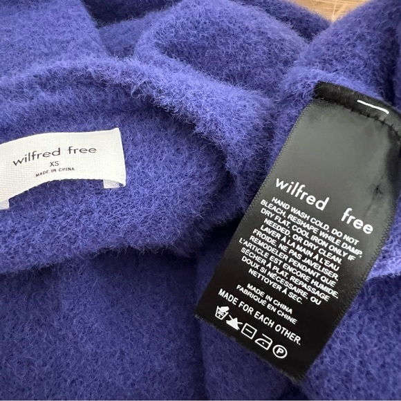 Aritzia Wilfred Free Hush Knit Sweater Midi Dress Bodycon Long Sleeve V-Neck XS - Picture 4 of 8